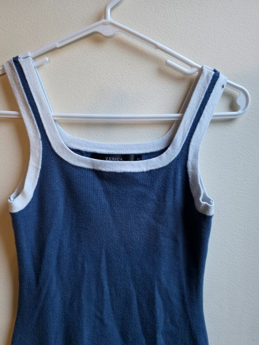 Zesica Blue Bodycon Maxi Knit Dress Size Small - Picture 4 of 10